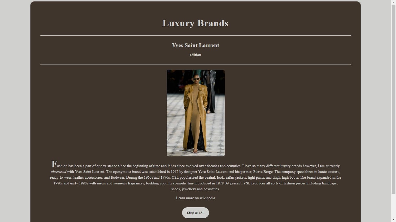 Luxury-brand project preview